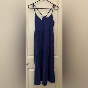 Old Navy Tiered MIDI Cami Swing Dress with pockets XS NWT